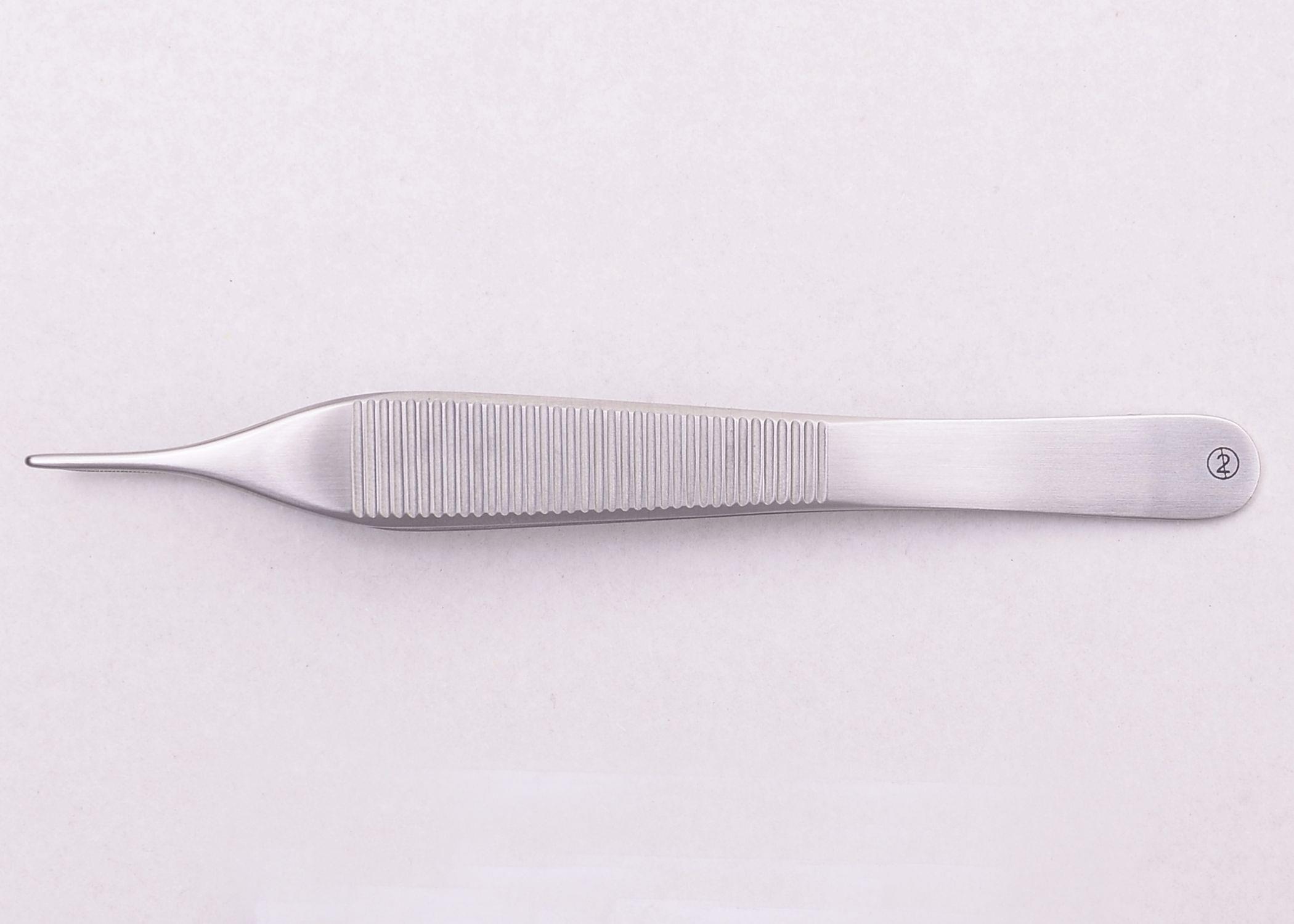 Anatomische Pinzette gerade AP 10 12,0cm Adson zum Einmalgebrauch Anatomische Pinzette gerade AP 10 12,0cm Adson zum Einmalgebrauch