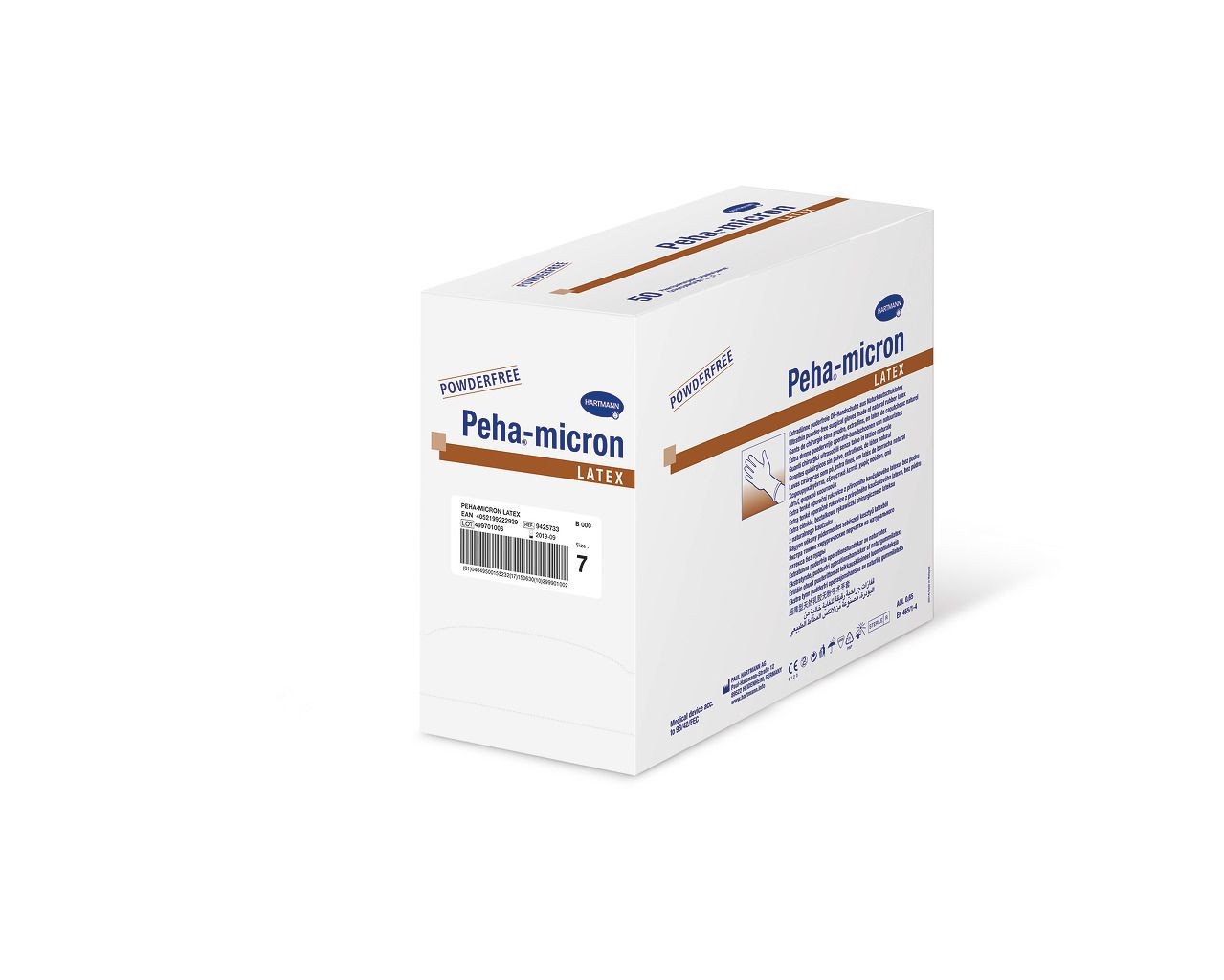 Peha-micron Latex puderfrei Gr.5,5 PK 50 steril, innenbeschichtet