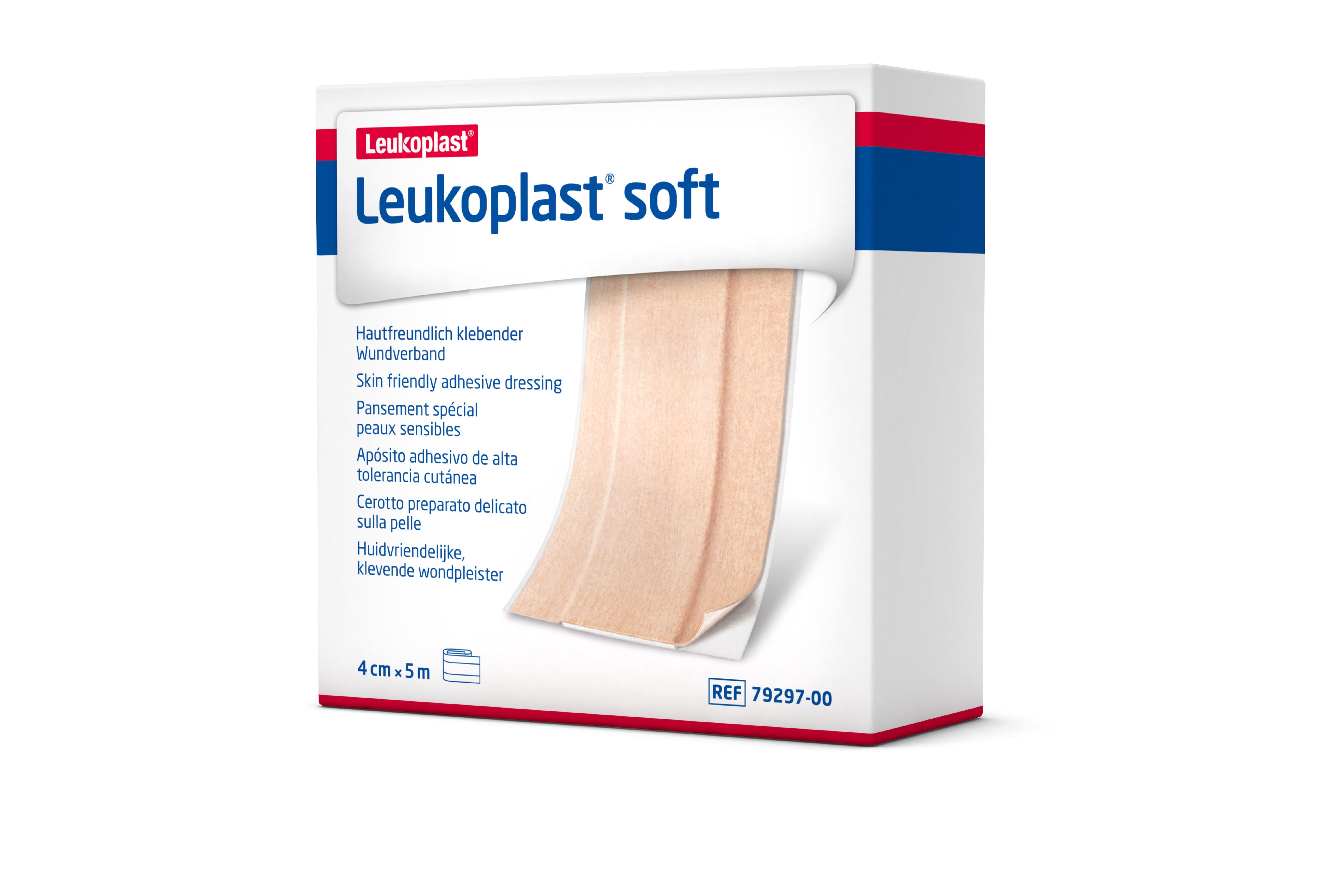BSN medical GmbH Leukoplast Soft 6cm x 5m hautfreundliches Wundpflaster