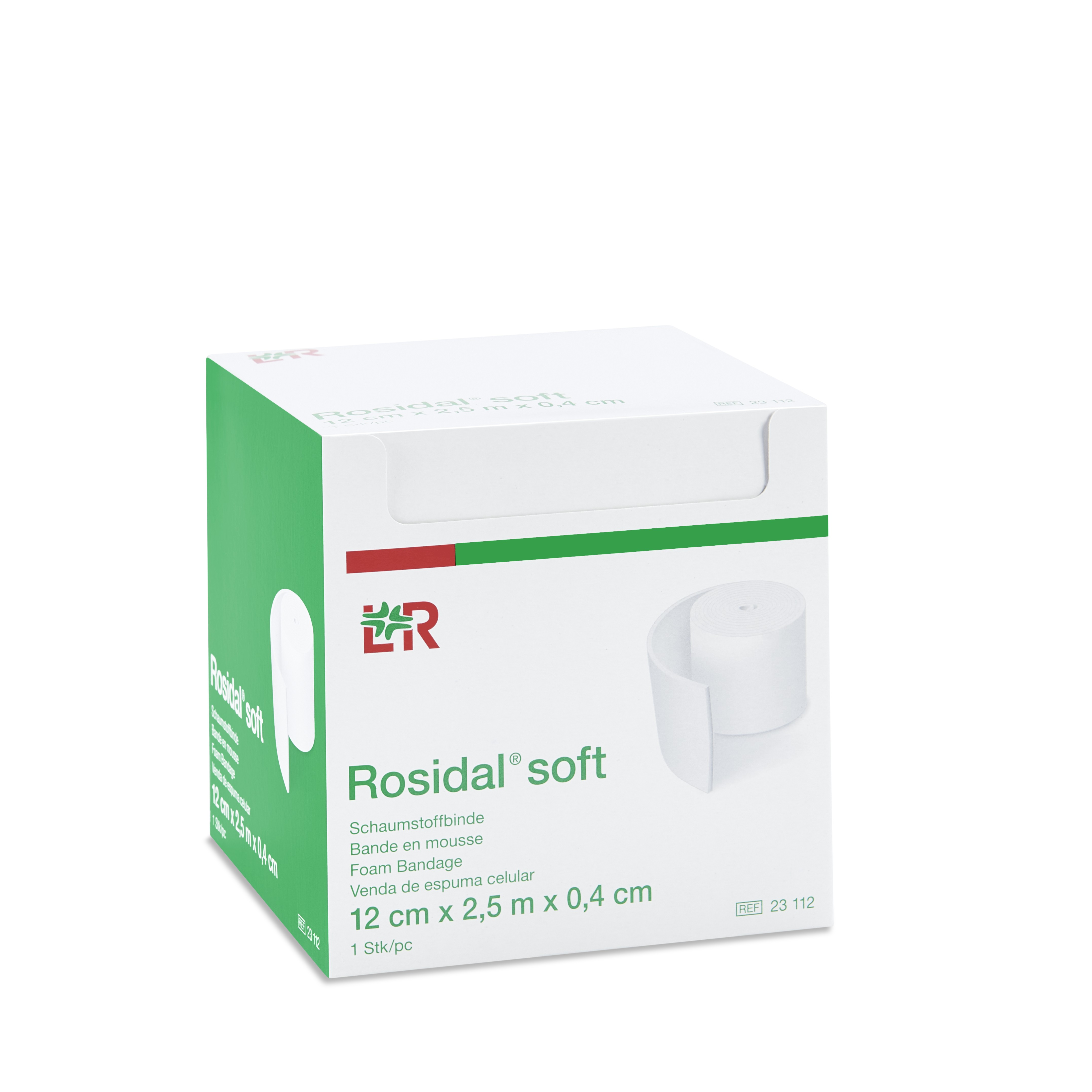 Rosidal soft Schaumstoffbinde 12cmx0,4cmx2,5m, einzeln verpackt