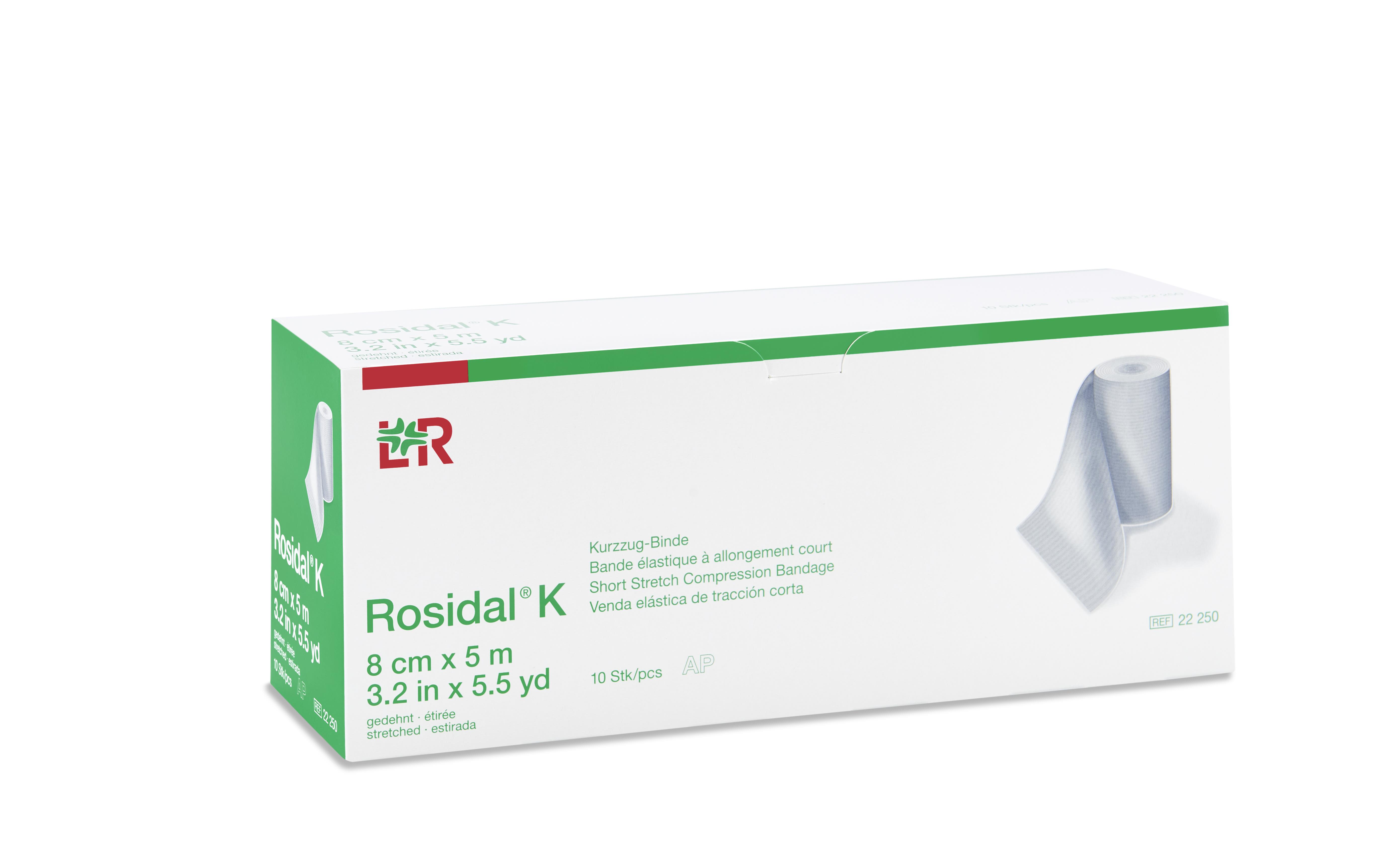 Lohmann & Rauscher International GmbH & Co. KG Rosidal K Kurzzugbinde 8cmx5m, 10 St.lose im Kt. - Bild 4