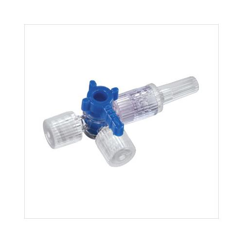Discofix-3 Dreiwegehahn blau AP 50 einzeln steril, 360° drehbar
