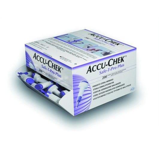 ROCHE DIAGNOSTICS DEUTSCHLAND Accu-Chek Safe-T-Pro-Plus m.3 Stechtiefen AP 200 steri.Einmal-Einstechhilfe