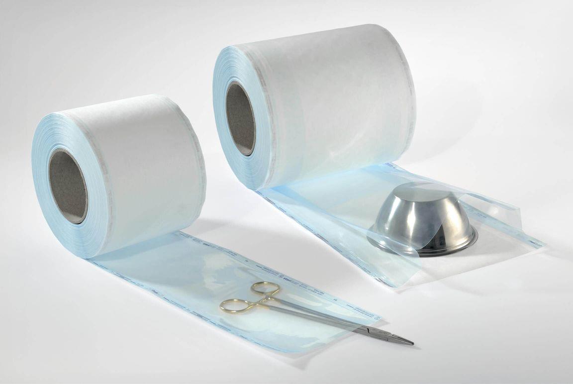 Vereinigte Papierwarenfabriken GmbH Stericlin Klarsichtschlauch AP 1 15,0cmx5,0cmx100m mit Falte