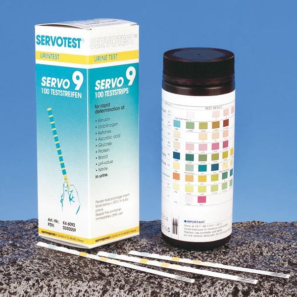 servoprax GmbH Servotest 9 Urinteststreifen AP 100