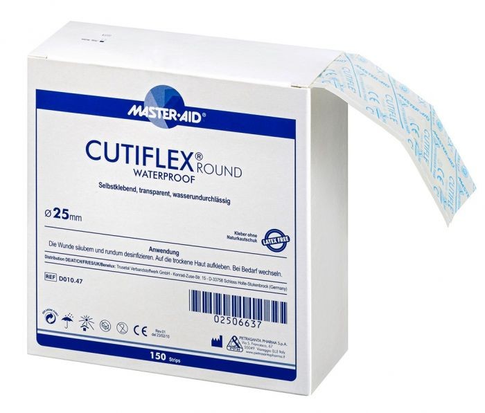 Cutiflex Round 25mm AP 150 Spenderbox, Folienwundverb.