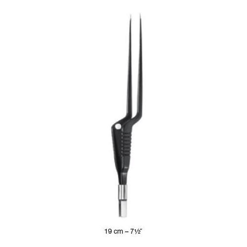 Bipolare Pinzette Bajonett stumpf 19cm