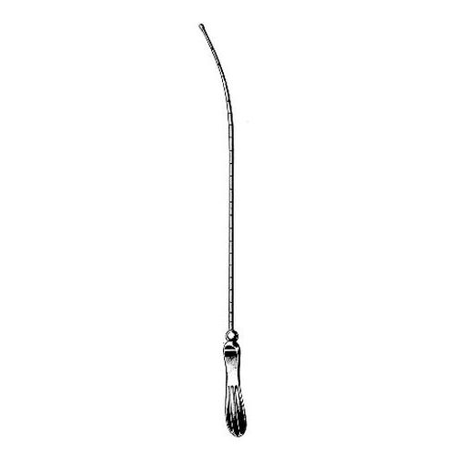 VEHU-MEDICAL Uterussonde Sims graduiert 33,0cm/4mm Ø, biegsam, rostfrei