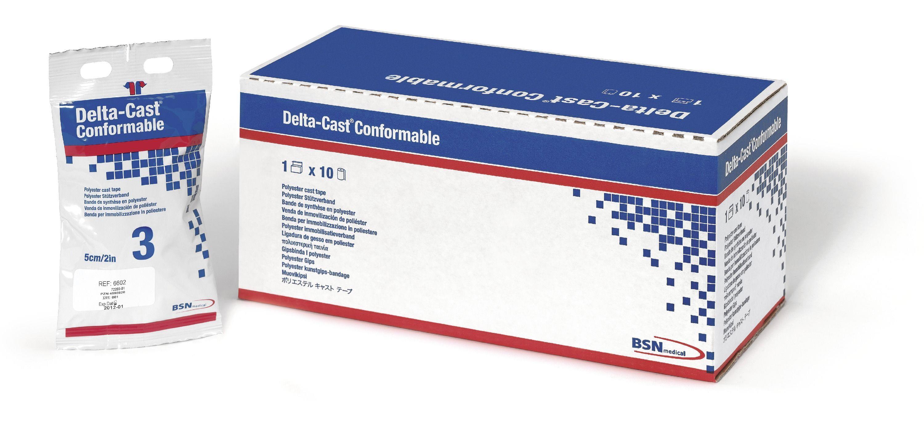 BSN medical GmbH Delta-Cast Conformable schwarz AP 10 7,5cm x 3,6m synth.Stützverb