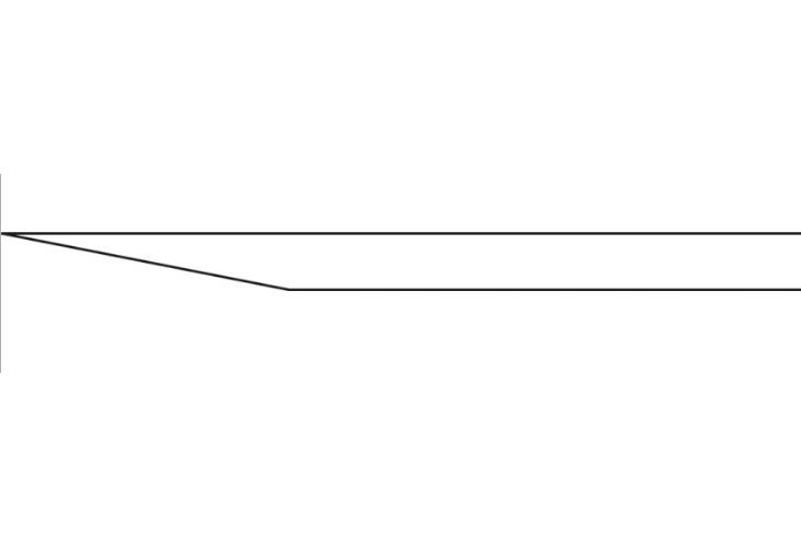 AESCULAP Cottle Flachmeissel 7mm gerade ohne Griff 18cm