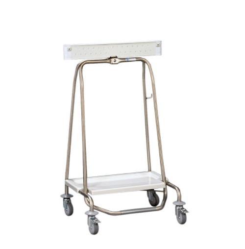 HAMMERLIT Abfallsammler Clappy 70L m. Einspannvorrichtung, 4 Lenkrollen
