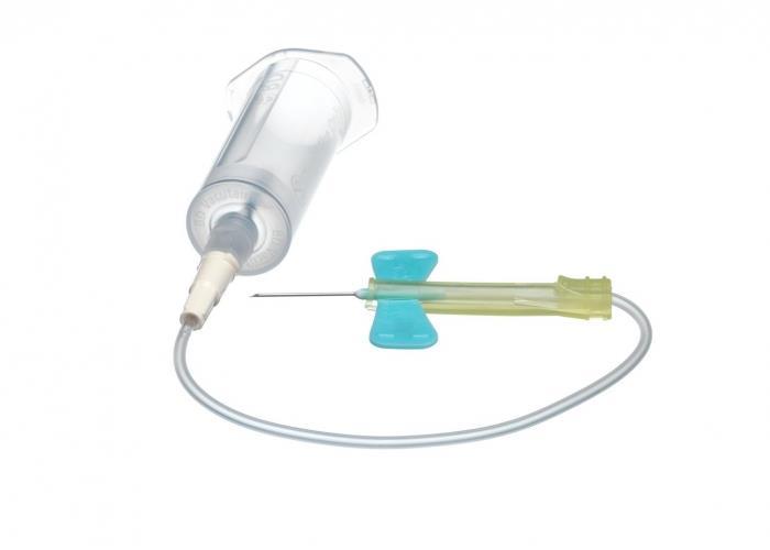 BECTON DICKINSON AND COMPANY BD Vacutainer Safety-Lok 21G 0,8x19mm AP 25 grün Blutentnahmeset mit Adapter