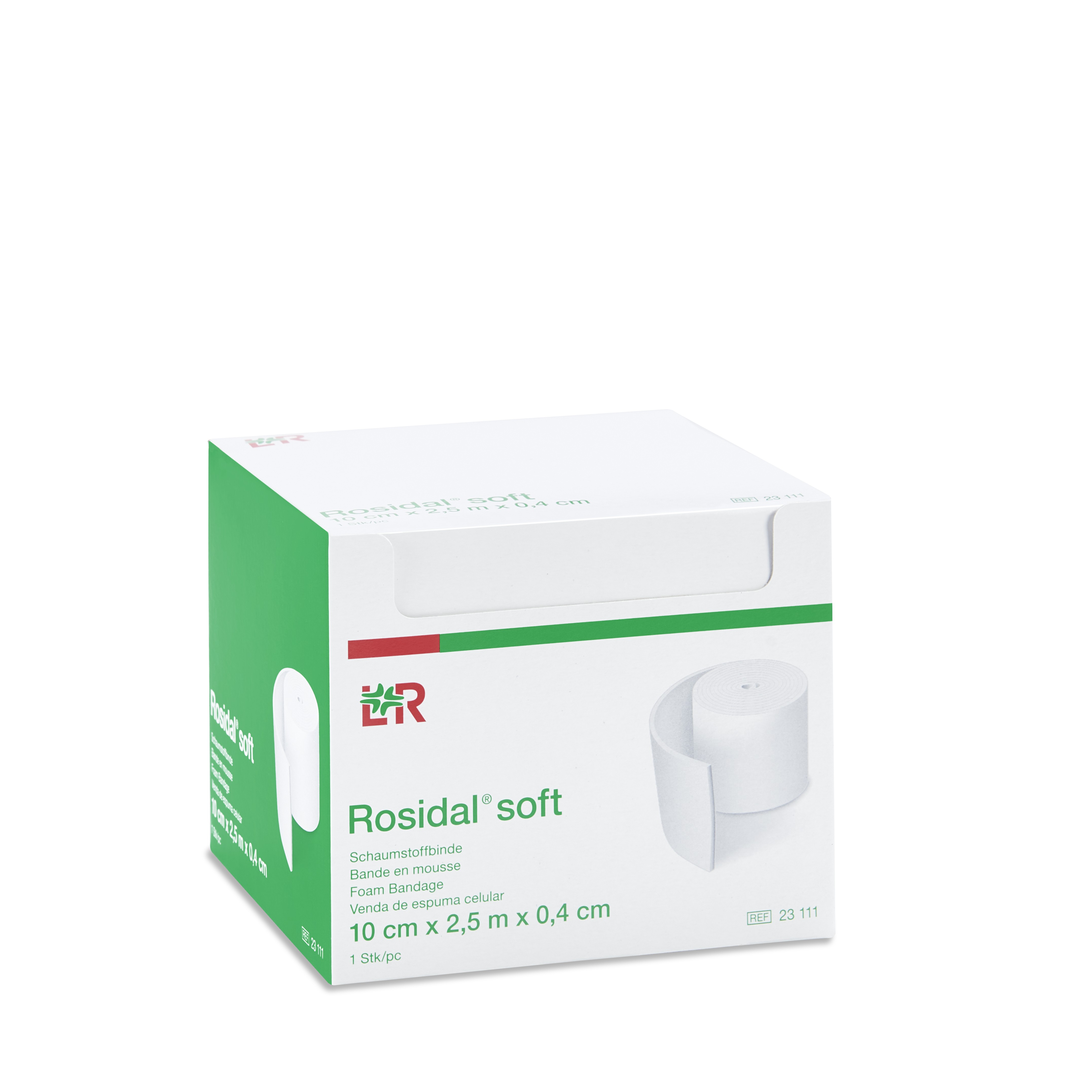 Rosidal soft Schaumstoffbinde 10cmx0,4cmx2,5m, einzeln verpackt