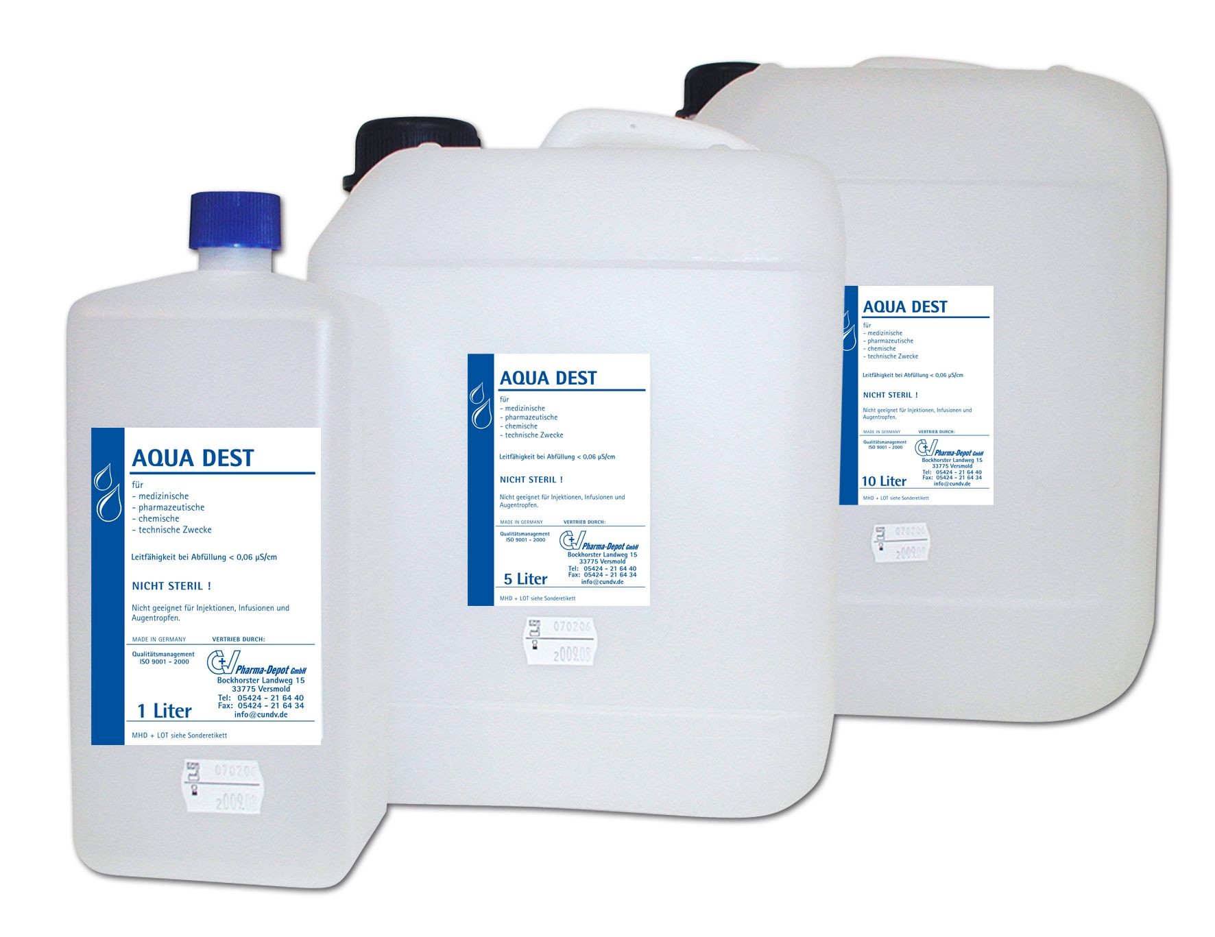 Aqua Dest 5 Liter Laborwasser