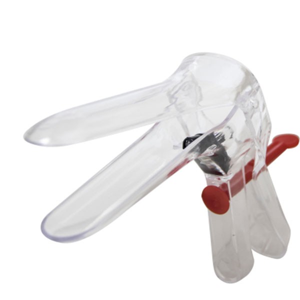 E-Vaginalspekulum Gr.M mittel PK 100 26mm Durchmesser, rot
