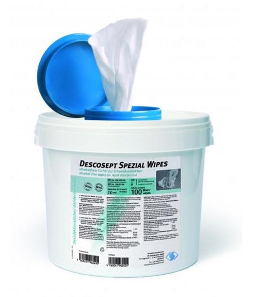 DR.SCHUMACHER GMBH 34201 MELSU Descosept Spezial Wipes Feuchttuchspender mit 100 Tüchern