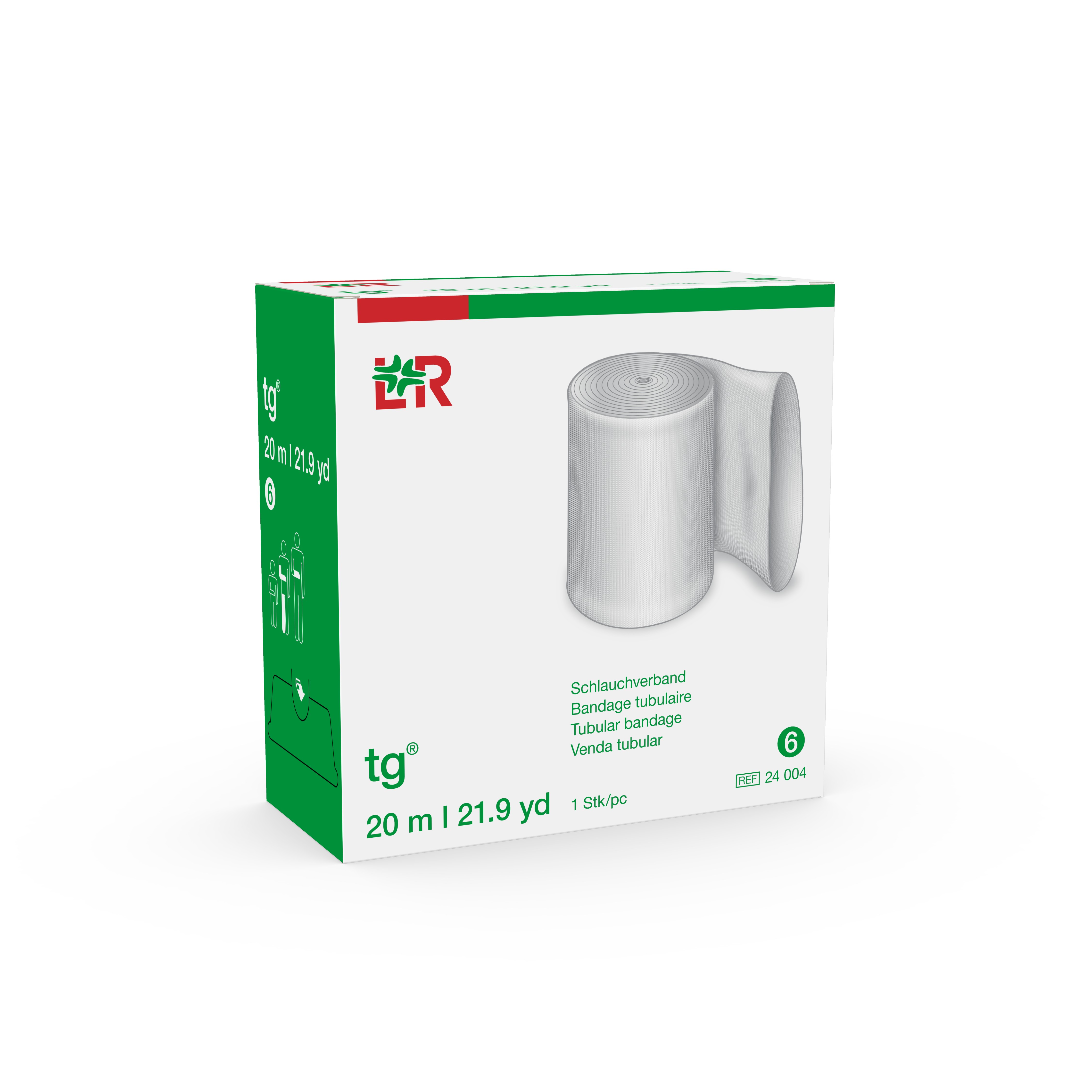 Lohmann & Rauscher International GmbH & Co. KG tg Schlauchverband Größe 6, 20m, weiß - Bild 2