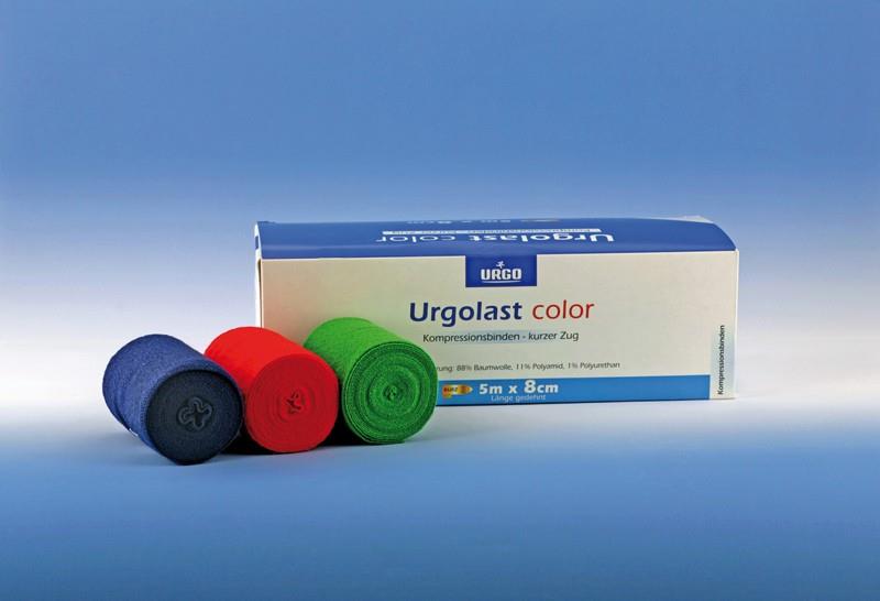 Urgolast color 5m x 6cm, blau AP 10 dauerel. Kurzzugbinde