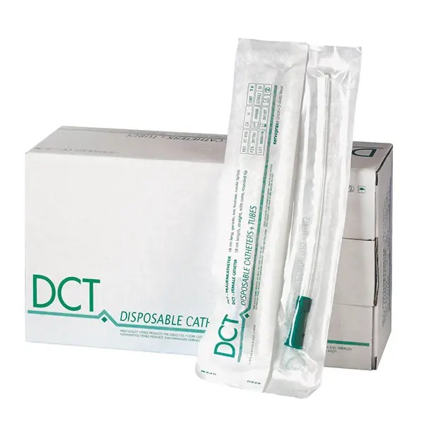 DCT Frauenkatheter CH16 gerade 18cm AP 50 m. Trichter, seitl. Augen