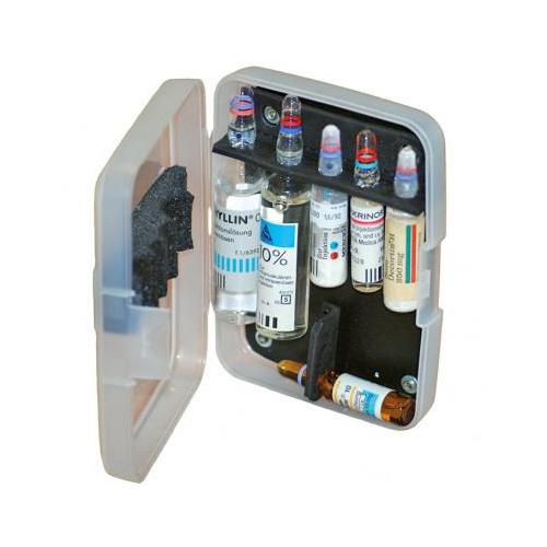 MEGRO GMBH & CO. KG BTM-Box Taschenampullarium transparent, mit 6 Steckplätzen