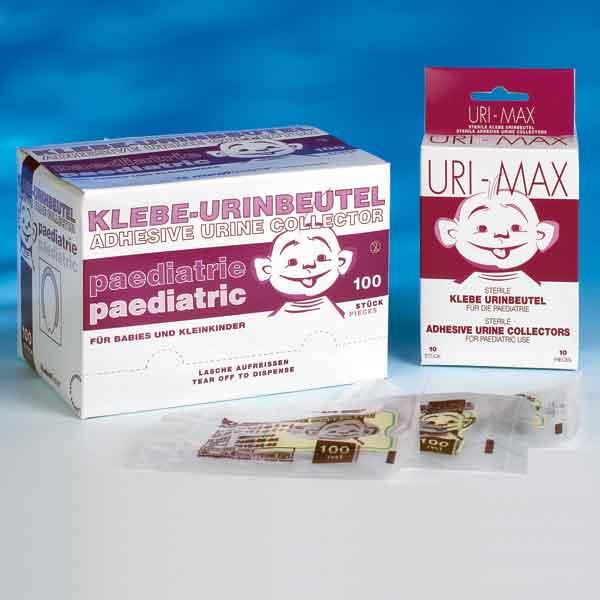 Urimax Kinder-Urinklebebeutel AP 10 steril f. Jungen + Mädchen