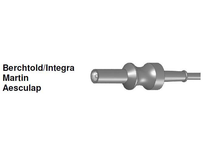 HF-Kabel f. bipolare Pinzetten 3m für Berchtold/Integra, Martin, Aesculap