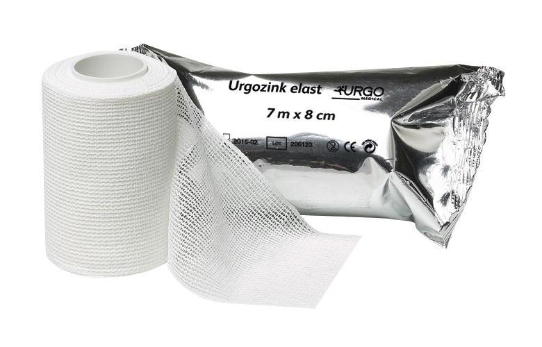 Urgozink elast 10m x 10cm AP 10, längs dehnb. Zinkleimbinde