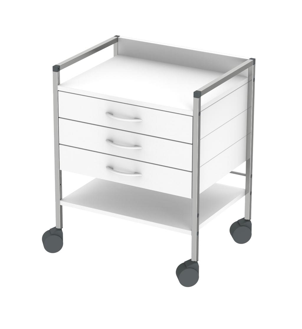 HAEBERLE Variocar 60 Basiswagen 83cm hoch mit 3 Schubladen 60x45x83cm