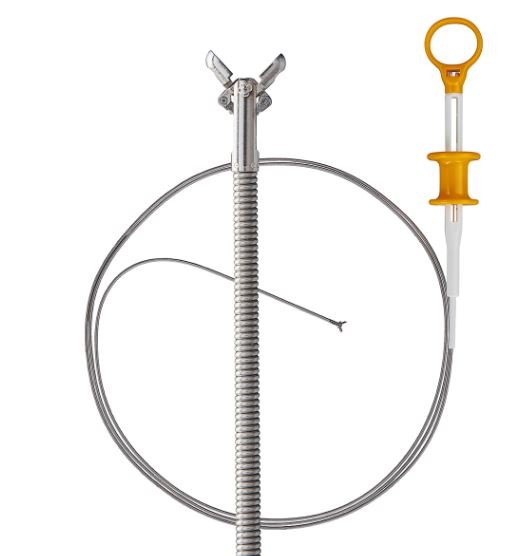 Einweg-Biopsiezange Ø2,3mm, 230cm Länge PK 10 ovale Löffel, unbeschich.,o.Dorn