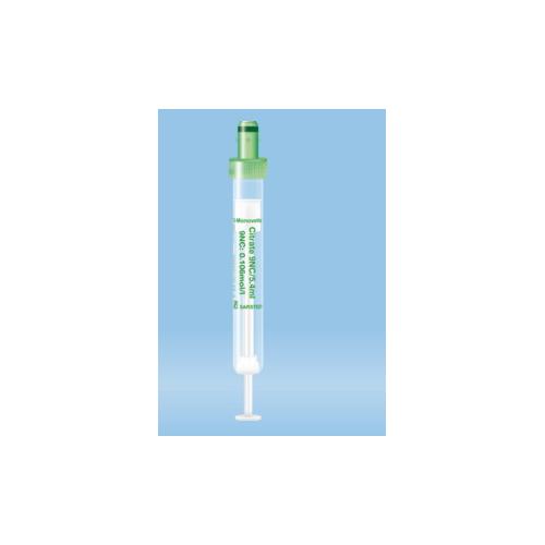 S-Monovette Citrat 9NC 3,2% 5,4ml PK 500 90x13mm, grün, m.Kunststoffetik.