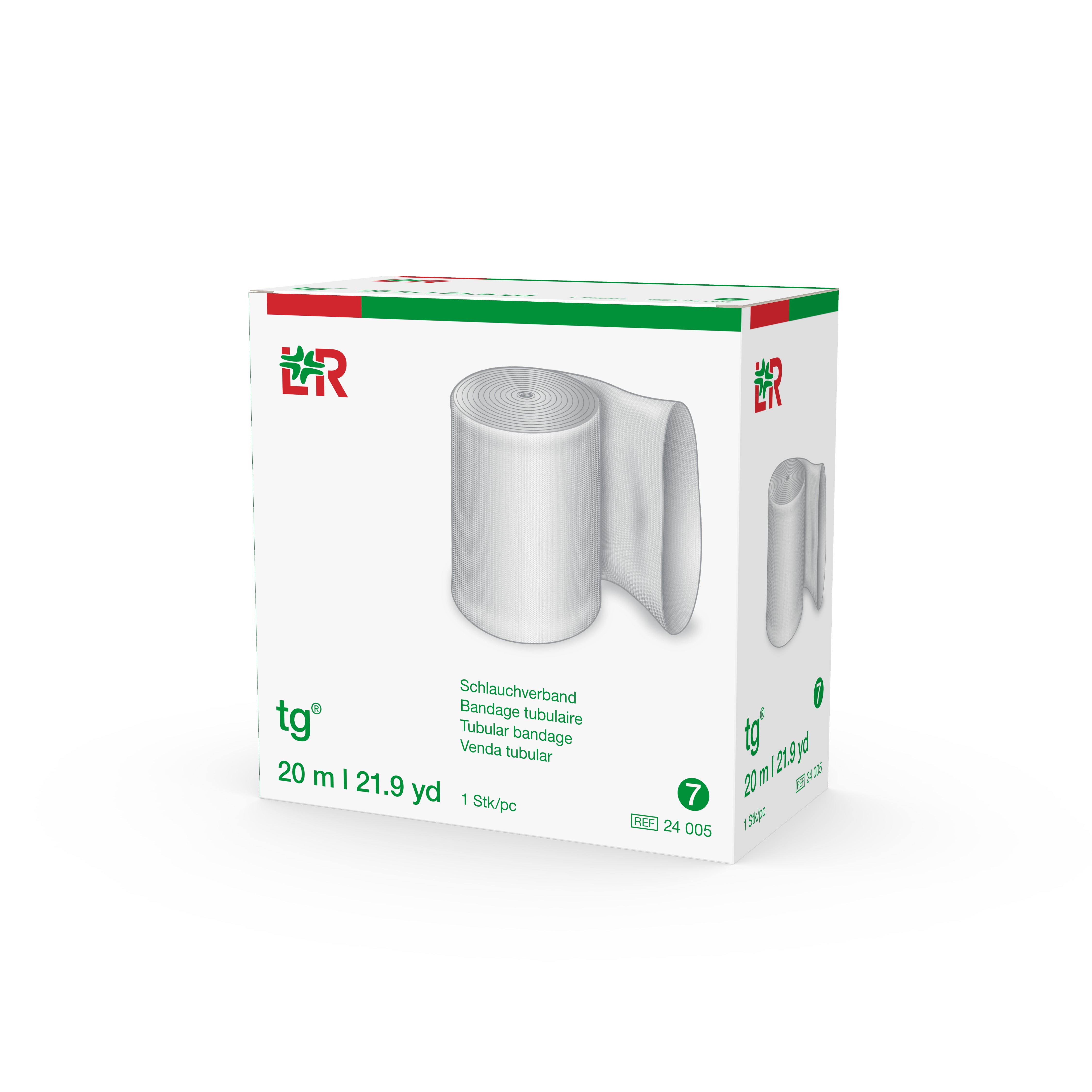Lohmann & Rauscher International GmbH & Co. KG tg Schlauchverband Größe 7, 20m, weiß - Bild 4