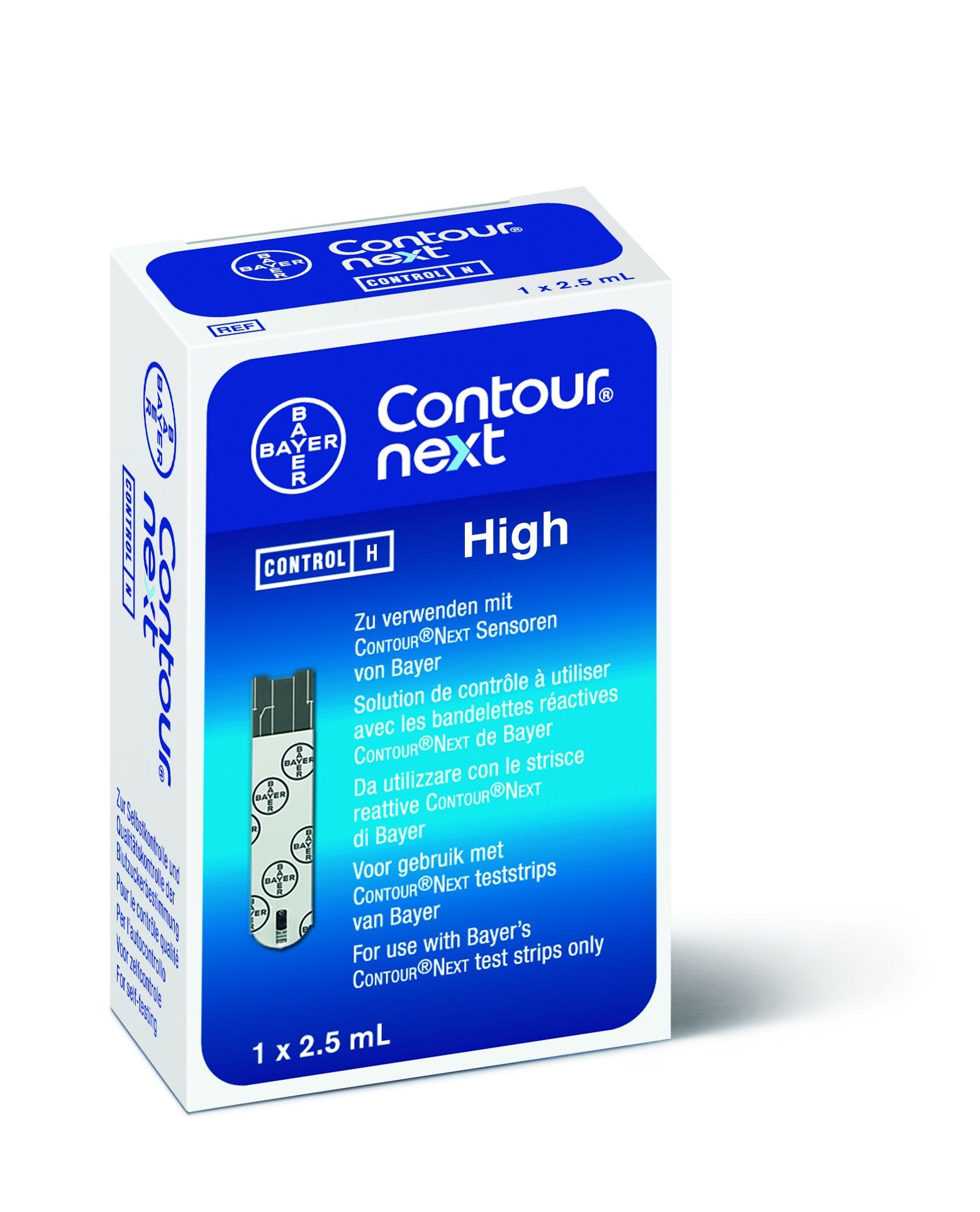 Contour Next Kontroll-Lösung hoch 1x2,5ml f. Contour XT/Contour Next USB