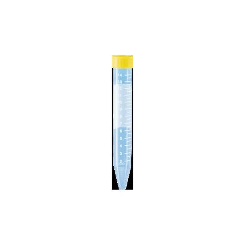 Sarstedt AG & Co. KG Zentrifugenröhrchen, 15 ml, PS AP 50 gelber Schraubverschluß, konisch