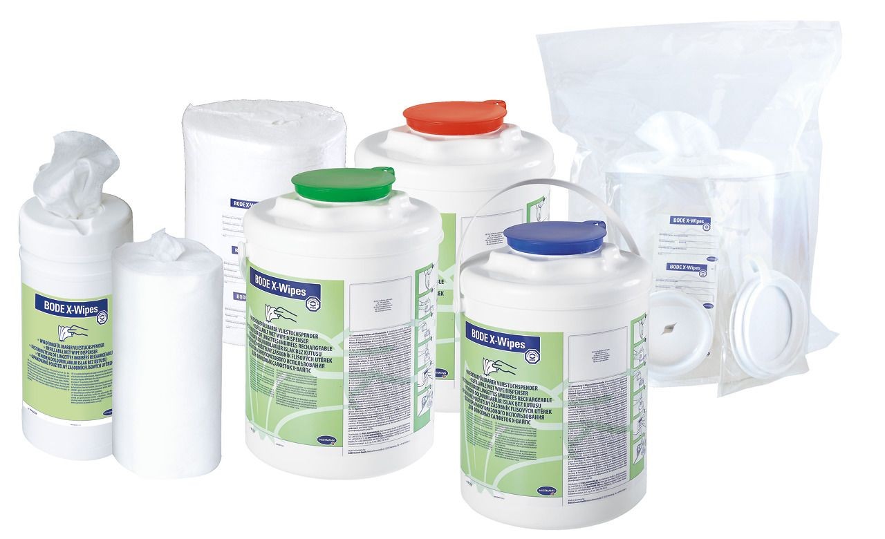 BODE X-Wipes Vliesrolle z. Desinfek AP 6 Rollen à 90 Einzeltücher 20x38cm