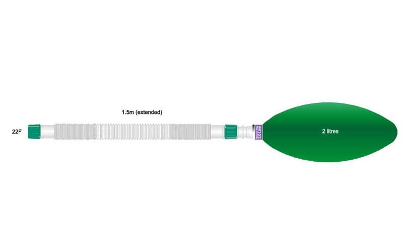 INTERSURGICAL (EXTRUDAN SURG.) Compact Handbeatmungsschlauch 22mm PK 70 1,5m + Beutel 2Ltr