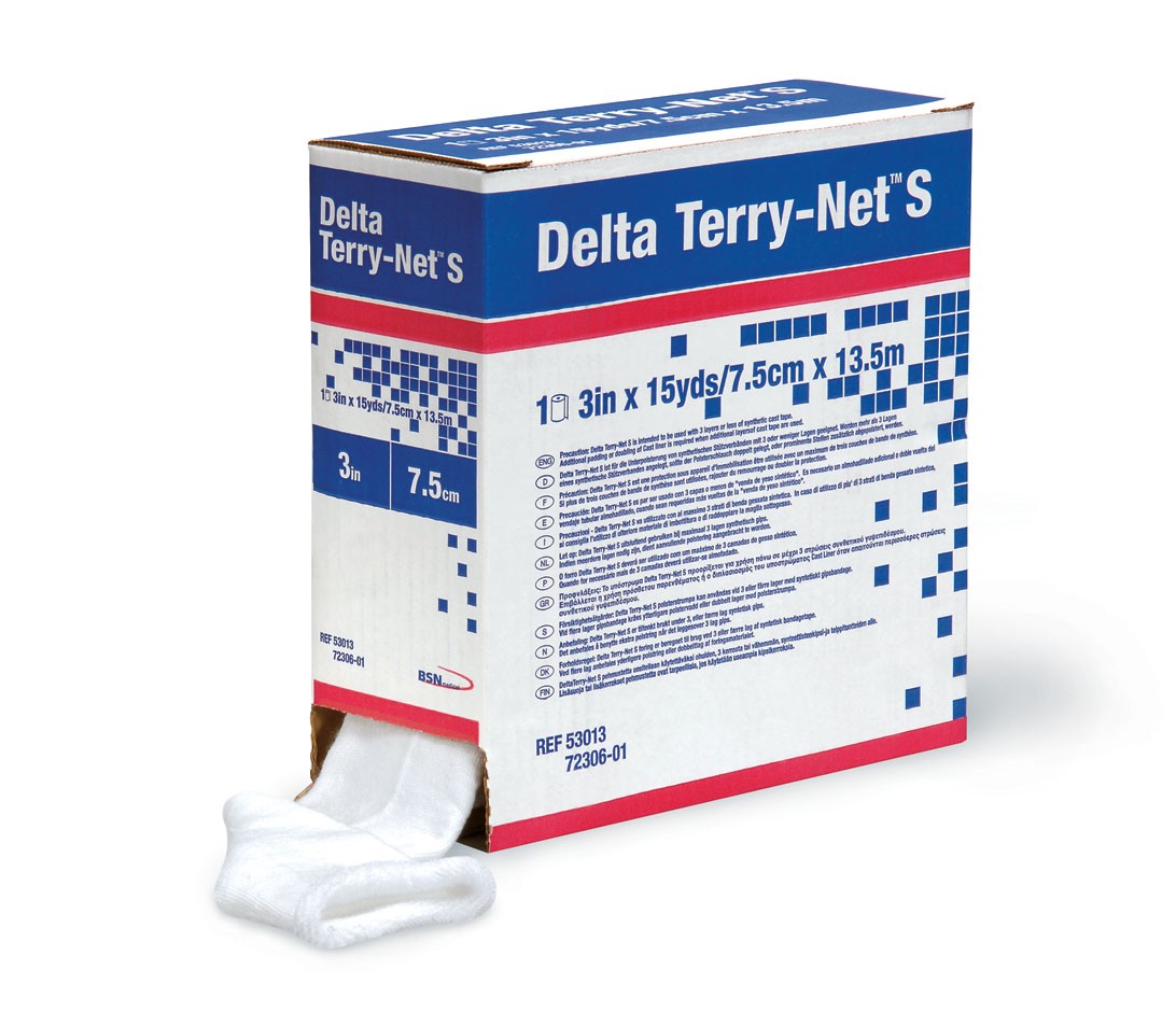 Delta Terry-Net synth. Frotteeschl. AP 10 7,6cm x 38cm m.Daumeneinschl