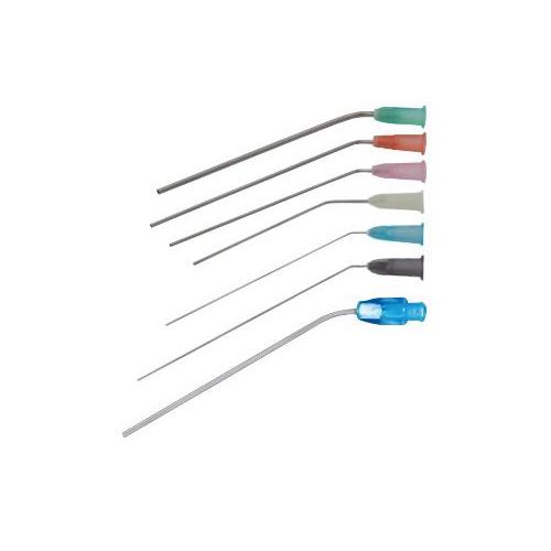 HNO-Einweg-Sauger, kniegebogen PK 50 80x2,0mm grün Luer-Lock