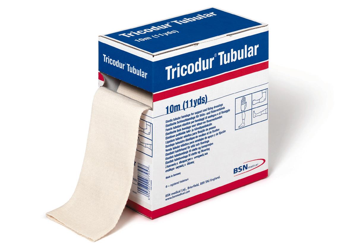 Tricodur Tubular K 21,5cmx10m dauerel. Schlauchbandage weiß