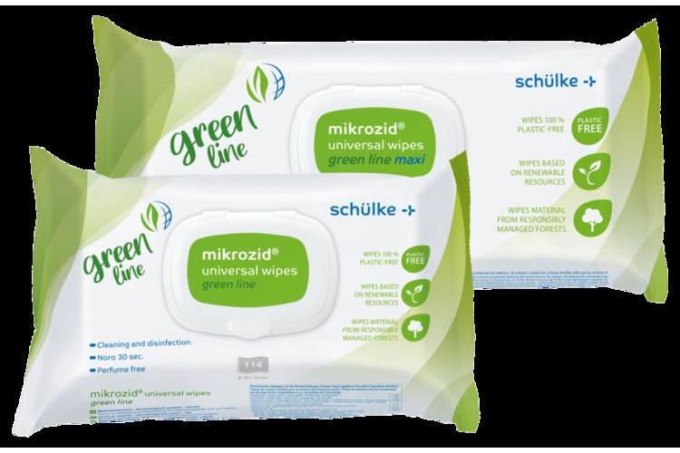 SCHÜLKE & MAYR GMBH Mikrozid univ wipes green line 114 Tücher im Flowpack
