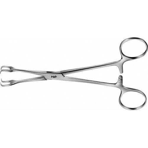 AESCULAP Gewebe-Fasszange LAHEY, gerade 155mm 2x2 Zinken, mit Sperre