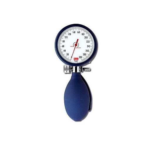 Boso Clinicus II m.Klettmanschette blau 60mm, Aneroid-Blutdruckmessgerät,abwasc