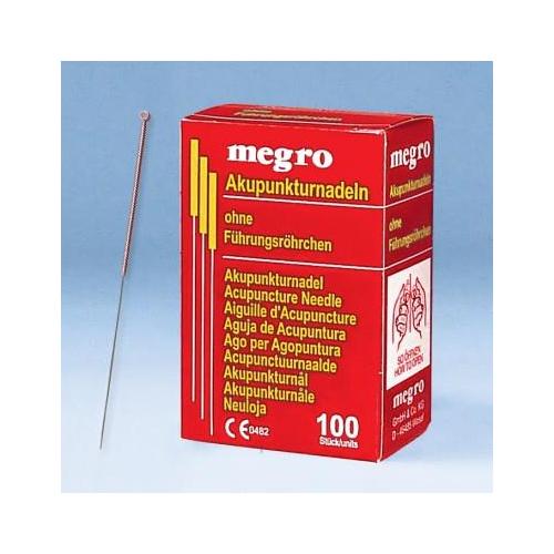MEGRO Megro Akupunkturnadeln Type A1 AP 100 0,20x15mm mit Kupfergriff, o. FR