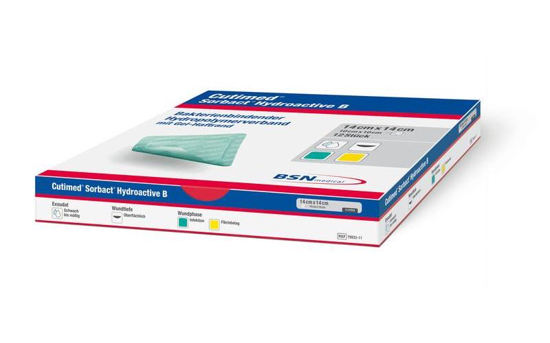 BSN medical GmbH Cutimed Sorbact Hydroactive B AP 12 7,0x8,5cm antimikrob. Wundauflage