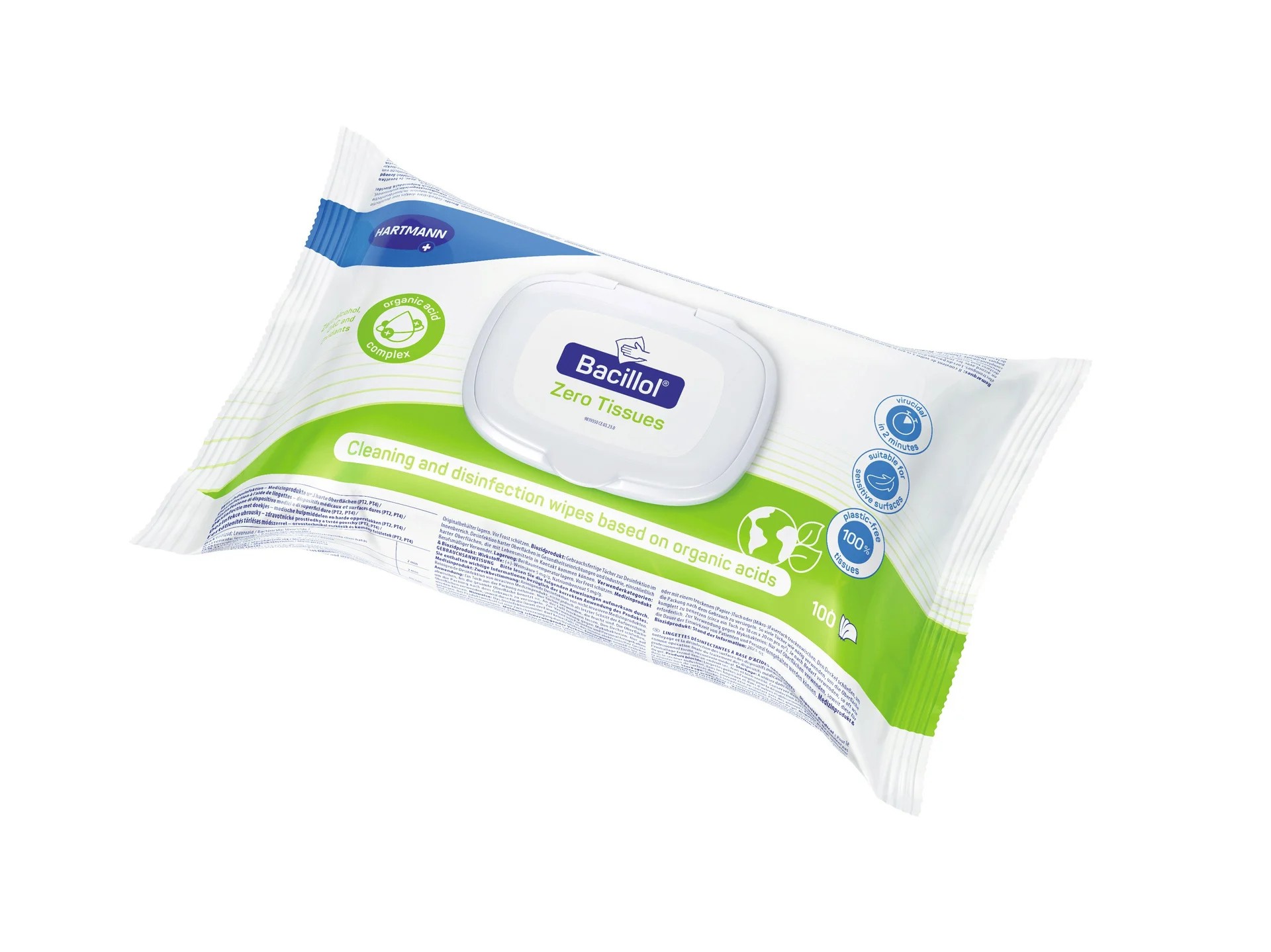 Bacillol Zero Tissues PK 100 Reinigungs- u. Desinfektionst.