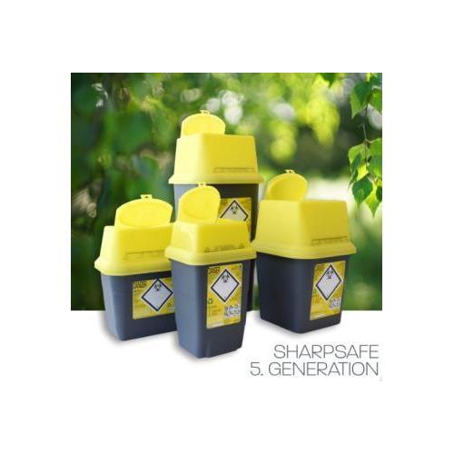 P.J. DAHLHAUSEN & CO. GMBH Sharpsafe Abwurfbehälter 1 Liter-green Kanülensammler aus recyceltem Kunststoff