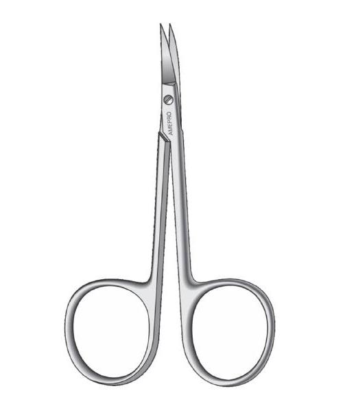 Augenschere Modell Bonn gebogen PK 25 9cm extrem fein z. Einmalgebrauch