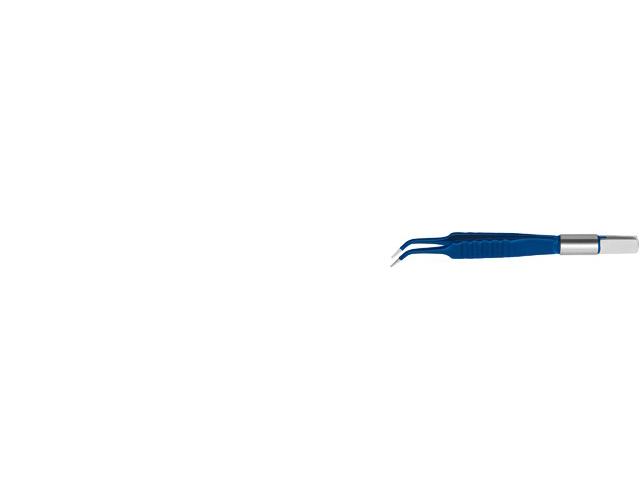 Bipolare Pinzette classic abgewinkelt 11cm spitz