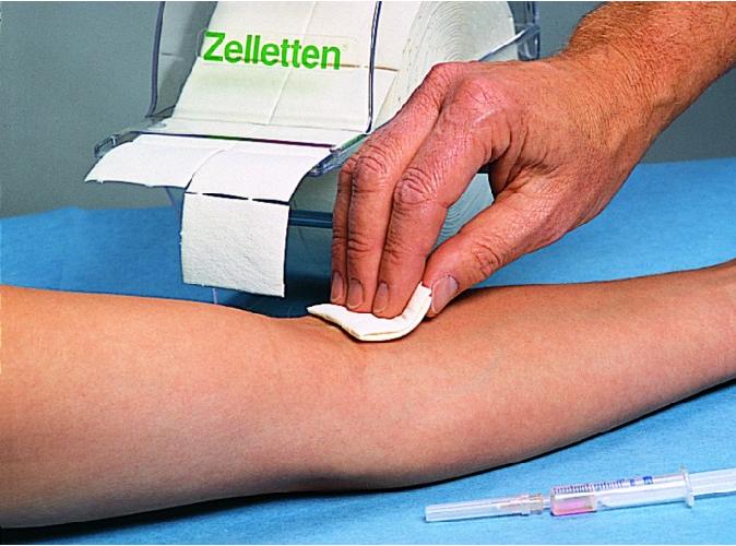 Lohmann & Rauscher International GmbH & Co. KG Zelletten Zellstofftupfer 5x4cm, 1 Rolle, 300 Stück