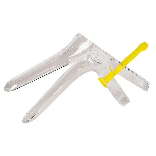 Mediware E-Vaginalspekulum Gr.XS PK 100 20mm Ø, gelb, m. Steckverschluss