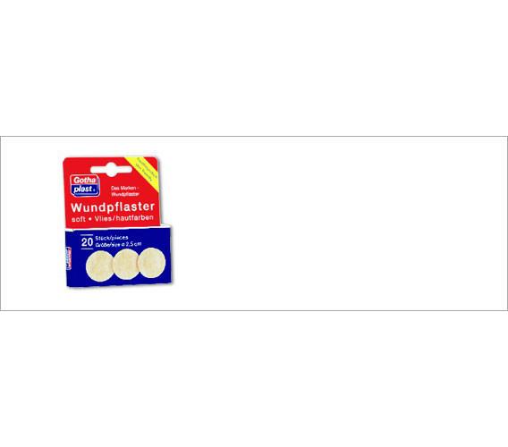 Gothaplast Wundpflaster Vlies rund AP 20 2,5cm Durchmesser, hautfarben